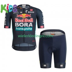 Wielershirt en Kort Fietsbroek Bora-Hansgrohe 2024 Kind