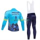 Wielershirt Lange Mouw en Lange Koersbroek Astana Qazaqstan 2024 Team Heren
