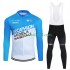 Wielershirt Lange Mouw en Lange Koersbroek Decathlon Ag2R 2024 Heren