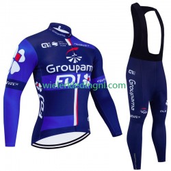 Wielershirt Lange Mouw en Lange Koersbroek Fdj Groupama 2024 Heren