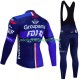 Wielershirt Lange Mouw en Lange Koersbroek Fdj Groupama 2024 Heren