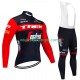 Wielershirt Lange Mouw en Lange Koersbroek Trek Segafredo 2023 Heren