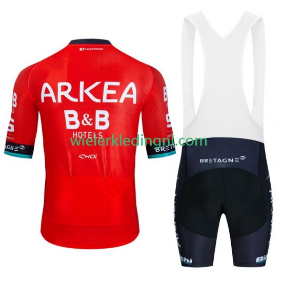 Wielershirt en Kort Koersbroek Arkea Bb Hotels 2024 Heren