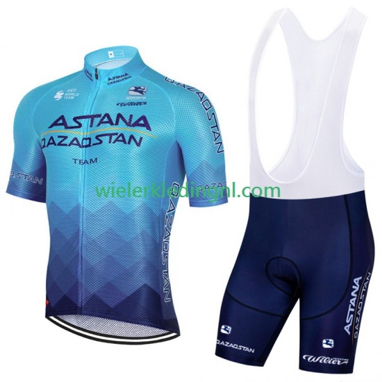 Wielershirt en Kort Koersbroek Astana Qazaqstan 2023 Heren
