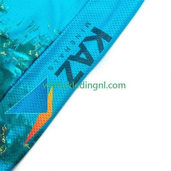 Wielershirt en Kort Koersbroek Astana Qazaqstan 2024 Team Heren