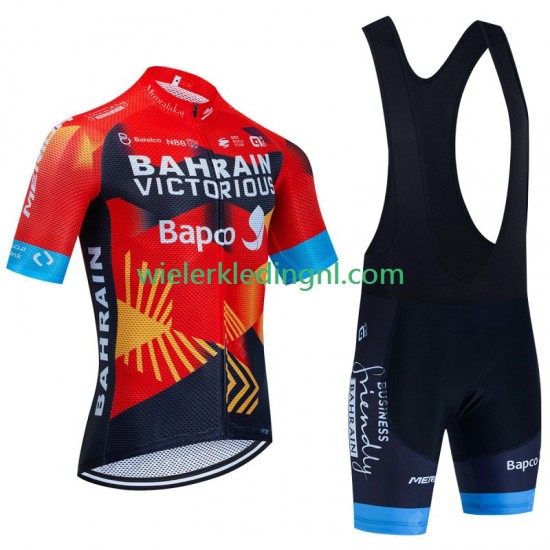 Wielershirt en Kort Koersbroek Bahrain Victorious 2023 Heren