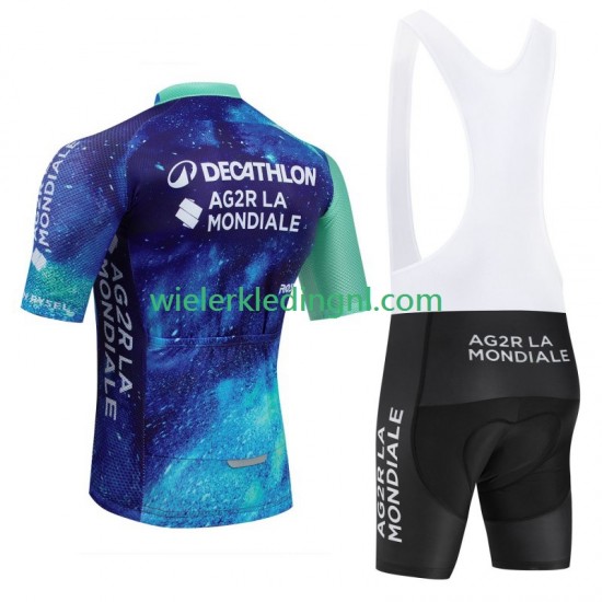 Wielershirt en Kort Koersbroek Decathlon Ag2R 2024 Heren N001