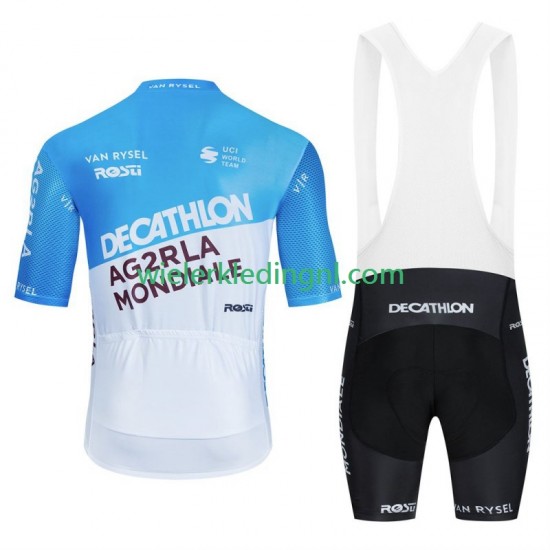 Wielershirt en Kort Koersbroek Decathlon Ag2R 2024 Heren