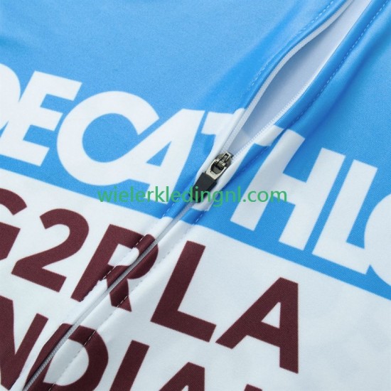 Wielershirt en Kort Koersbroek Decathlon Ag2R 2024 Heren