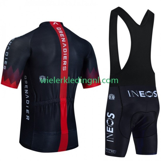 Wielershirt en Kort Koersbroek Ineos Grenadier 2023 Noir Heren