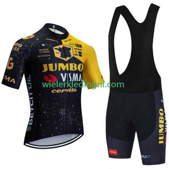 Wielershirt en Kort Koersbroek Jumbo Visma Tdf Velodrome 2023 Heren
