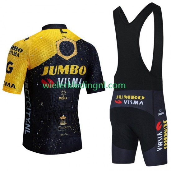 Wielershirt en Kort Koersbroek Jumbo Visma Tdf Velodrome 2023 Heren
