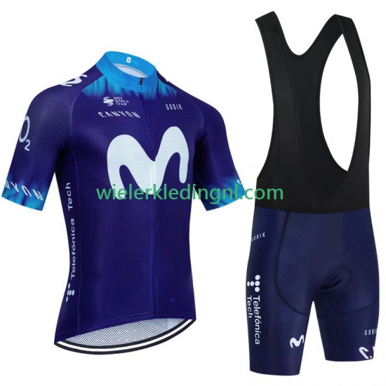 Wielershirt en Kort Koersbroek Movistar 2023 Heren