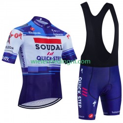 Wielershirt en Kort Koersbroek Soudal Quickstep 2023 Heren