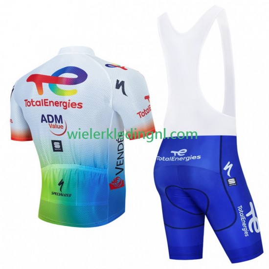Wielershirt en Kort Koersbroek Totalenergies 2023 Heren