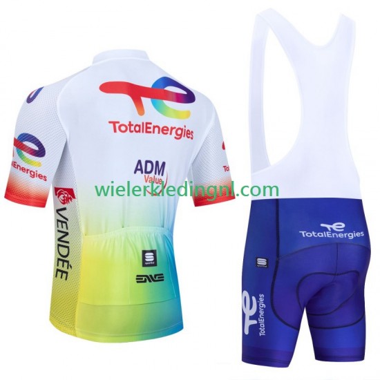 Wielershirt en Kort Koersbroek Totalenergies 2024 Heren