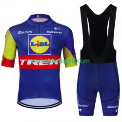 Wielershirt en Kort Koersbroek Trek Lidl 2024 Heren