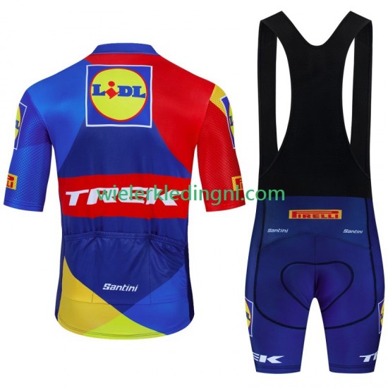 Wielershirt en Kort Koersbroek Trek Lidl 2024 Heren
