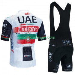 Wielershirt en Kort Koersbroek Uae Emirates 2023 Heren N001