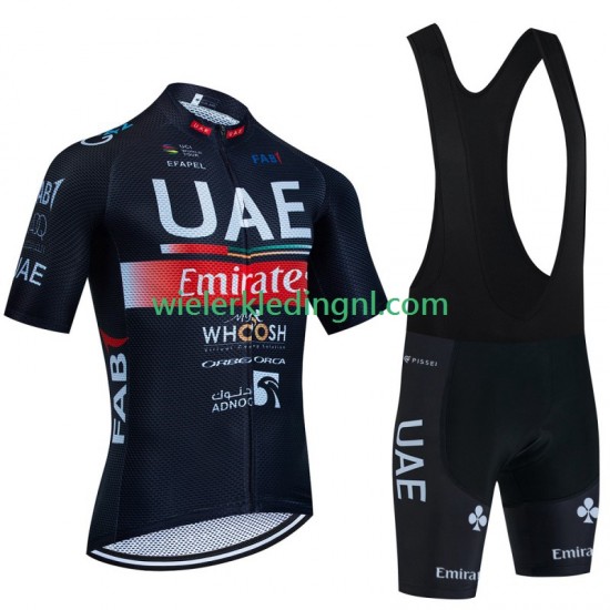 Wielershirt en Kort Koersbroek Uae Emirates 2023 Heren N002