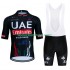 Wielershirt en Kort Koersbroek Uae Emirates 2024 Black Heren