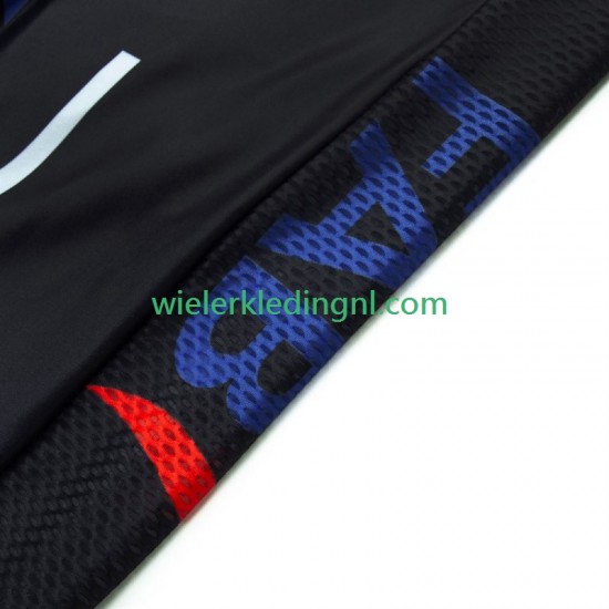 Wielershirt en Kort Koersbroek Uae Emirates 2024 Black Heren