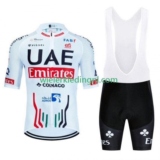 Wielershirt en Kort Koersbroek Uae Emirates 2024 Heren