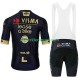 Wielershirt en Kort Koersbroek Visma Lease A Bike 2024 Black Heren