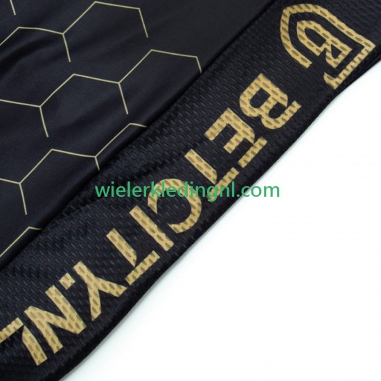 Wielershirt en Kort Koersbroek Visma Lease A Bike 2024 Black Heren