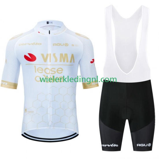 Wielershirt en Kort Koersbroek Visma Lease A Bike 2024 Heren N001