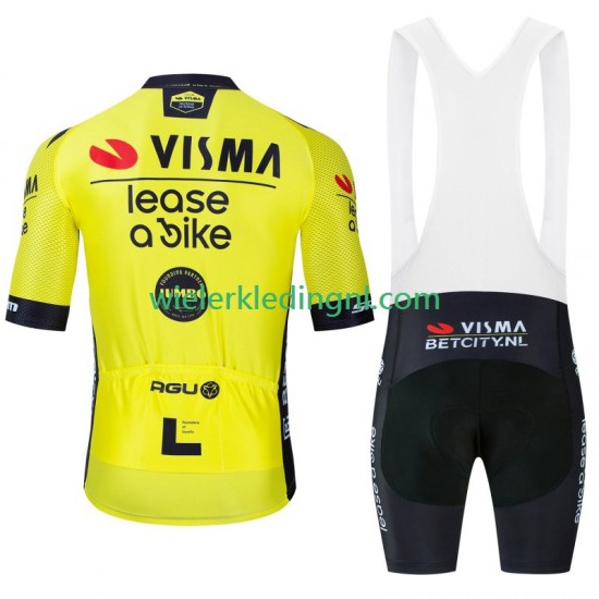 Wielershirt en Kort Koersbroek Visma Lease A Bike 2024 Heren