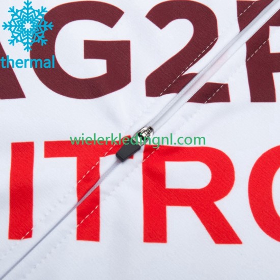 Wielershirt Lange Mouw en Lange Koersbroek Winter Ag2R La Mondiale 2023 Heren