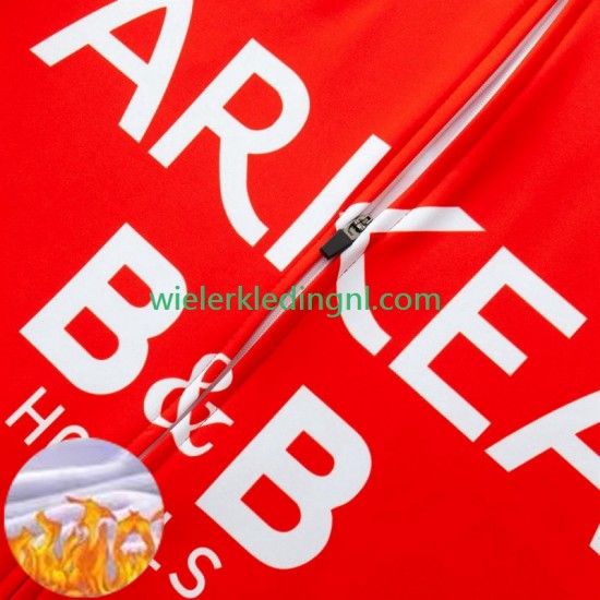 Wielershirt Lange Mouw en Lange Koersbroek Winter Arkea Bb Hotels 2024 Heren
