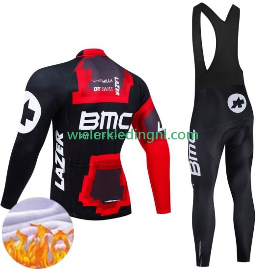 Wielershirt Lange Mouw en Lange Koersbroek Winter Bmc Suisse 2024 Heren