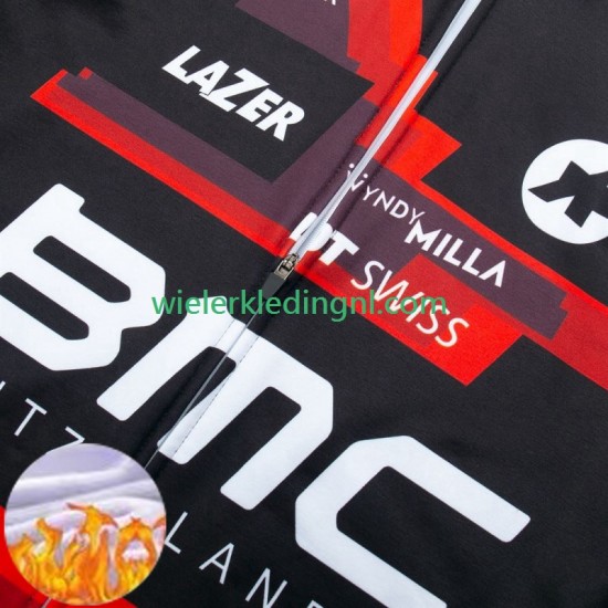 Wielershirt Lange Mouw en Lange Koersbroek Winter Bmc Suisse 2024 Heren