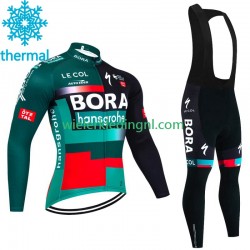 Wielershirt Lange Mouw en Lange Koersbroek Winter Bora Hansgrohe 2023 Heren