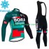 Wielershirt Lange Mouw en Lange Koersbroek Winter Bora Hansgrohe 2023 Heren