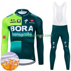 Wielershirt Lange Mouw en Lange Koersbroek Winter Bora Hansgrohe 2024 Heren N001