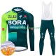 Wielershirt Lange Mouw en Lange Koersbroek Winter Bora Hansgrohe 2024 Heren N001