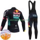 Wielershirt Lange Mouw en Lange Koersbroek Winter Bora Hansgrohe 2024 Heren