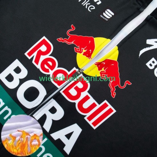 Wielershirt Lange Mouw en Lange Koersbroek Winter Bora Hansgrohe 2024 Heren