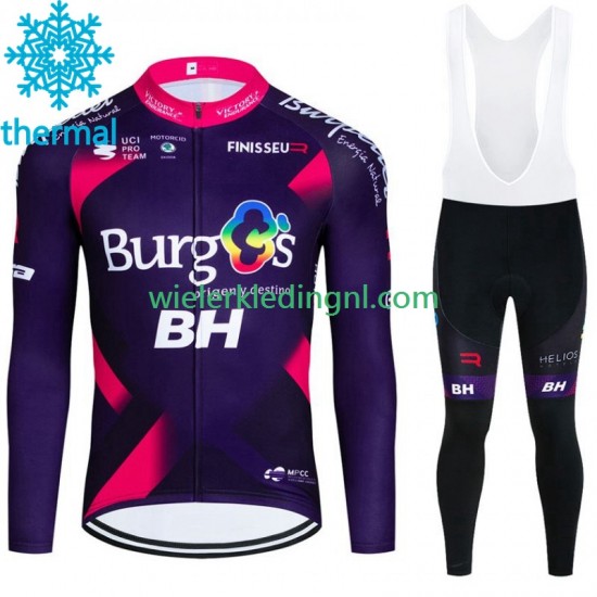 Wielershirt Lange Mouw en Lange Koersbroek Winter Burgos Bh 2023 Heren