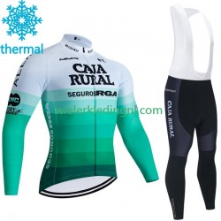 Wielershirt Lange Mouw en Lange Koersbroek Winter Caja Rural Seguros Rga 2023 Heren