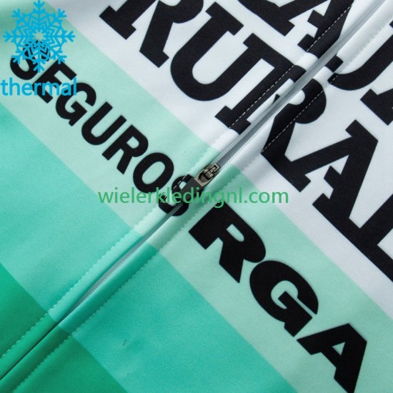 Wielershirt Lange Mouw en Lange Koersbroek Winter Caja Rural Seguros Rga 2023 Heren