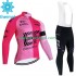 Wielershirt Lange Mouw en Lange Koersbroek Winter Ef Education First 2023 Heren