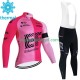 Wielershirt Lange Mouw en Lange Koersbroek Winter Ef Education First 2023 Heren