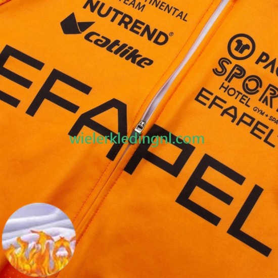 Wielershirt Lange Mouw en Lange Koersbroek Winter Efapel 2024 Heren