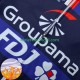 Wielershirt Lange Mouw en Lange Koersbroek Winter Fdj Groupama 2024 Heren