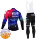 Wielershirt Lange Mouw en Lange Koersbroek Winter Fdj Suez 2024 Heren