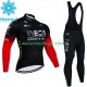 Wielershirt Lange Mouw en Lange Koersbroek Winter Ineos Grenadier 2023 Noir Heren